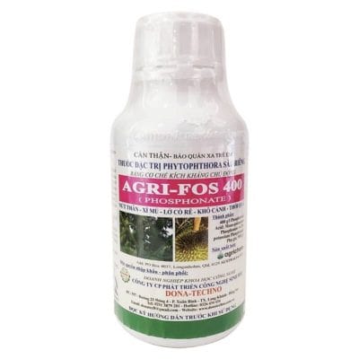 AGRI-FOS 400SL - Thuốc Đặc Trị Bệnh Nứt Thân, Xì Mủ, Lở Cổ Rễ, Thối Quả