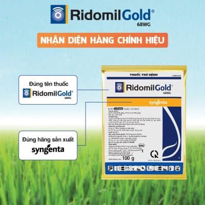 Thuốc trừ bệnh cây trồng Ridomil Gold 68WG -100g 3 ridomil goldr 68wg
