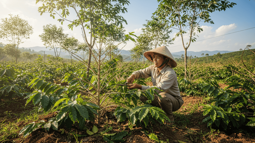 Vườn cà phê 'kiệt sức' sau thu hoạch? Áp dụng ngay kỹ thuật này để vụ sau bùng nổ năng suất 24 featured 302